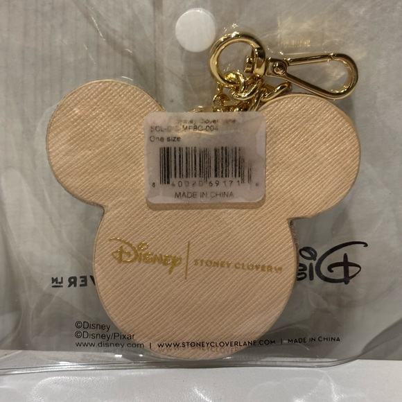 Stoney Clover Lane Disney Mickey Mouse Bag Charm - Sand Pearl & Crystal - Picture 2 of 4